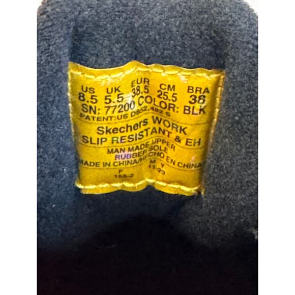 New SKECHERS Women's Black Work Relaxed Fit Dighton SR Shoe Size 8.5 - Picture 9 of 11